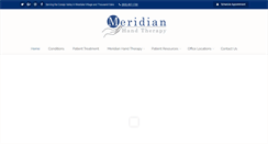 Desktop Screenshot of meridianhandtherapy.com